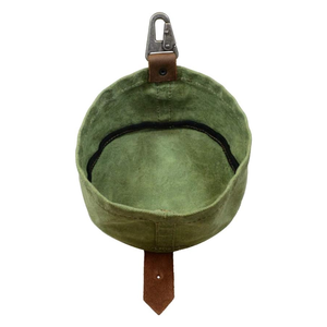 Voyage en plein air toile cirée chien nourriture bol d'eau plat pour animaux de compagnie chien bol chiot pliable bols de nourriture porte-eau pour animaux de compagnie - Product Image 3