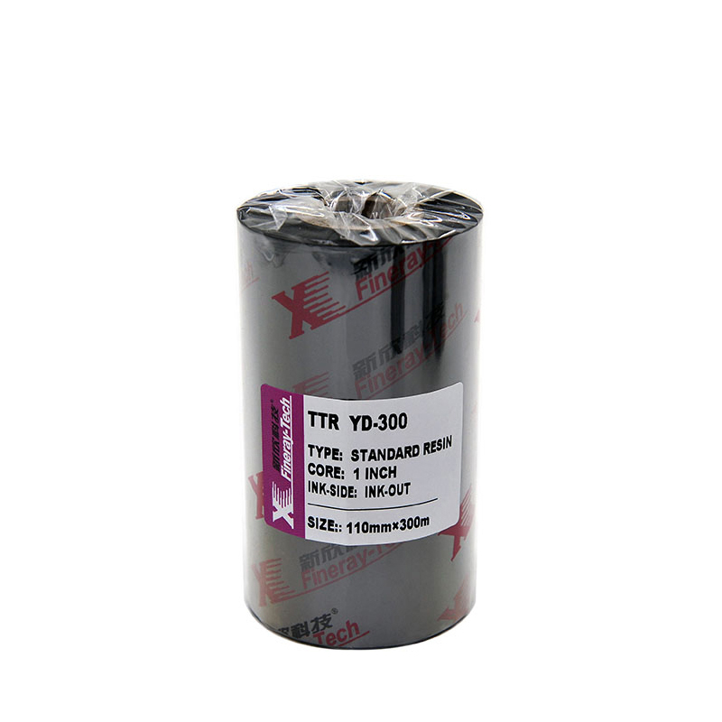 YD300 110 мм * 300 м Премиум TTR Термотрансферная полная резиновая лента для принтера штрих-кодов печать виниловых этикеток