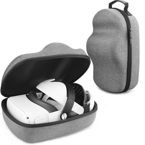 Estuche de transporte portátil de EVA duro, bolsa de almacenamiento protectora para viajes al aire libre para <span class=keywords><strong>Oculus</strong></span> <span class=keywords><strong>Quest</strong></span> <span class=keywords><strong>2</strong></span> <span class=keywords><strong>Meta</strong></span> <span class=keywords><strong>Quest</strong></span> <span class=keywords><strong>2</strong></span> - Product Image 2