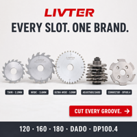 LIVTER Lame de scie circulaire à rainurer TCT réglable sur mesure 180x5.0/3.8x35x36T pour le travail du bois