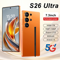 Últimas Tendencias, Teléfono Inteligente S26 Ultra 5G, 16 GB de RAM, 1 TB de Almacenamiento, Pantalla OLED de 7.3 Pulgadas, Deca Core, Android, Teléfono Original Desbloqueado