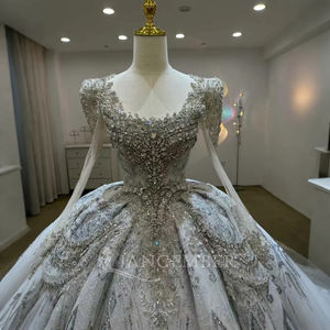 Vestido de Novia de Lujo con Perlas, Vestido de Novia Brillante, Vestido de Baile Personalizado, Vestidos de Novia Boda Lsjj44 Jancember - Product Image 2