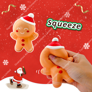 Juguete Antiestrés de Espuma PU Suave de Rebote Lento con Forma de Árbol, Muñeco de Nieve y Reno, Temática Navideña, Regalo Decorativo para las Fiestas - Product Image 3