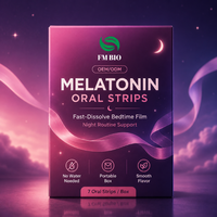 Fabricant d'emballages de boîtes à marque privée pour bandes orales de mélatonine à film mince OEM, bandes de mélatonine pour le bien-être nocturne