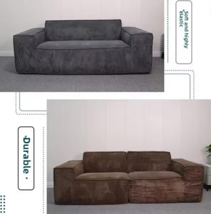Unisofa Tanzuo - Sofá Esquinero sin Marco, Conjunto de Sofás Seccionales para Sala de Estar, Sofá Modular en Forma de L, <span class=keywords><strong>Canap</strong></span>é Comprimido de Espuma - Product Image 2