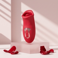 Vibrateur à léchage de langue rechargeable par USB avec 10 fréquences, étanche et silencieux