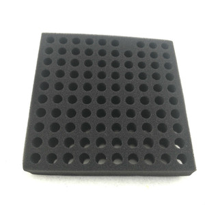 Black soft sponge epe foam tray for chicken quail egg insert holes packaging