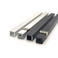 Profilés en aluminium linéaires LED personnalisés YG-1513A 15,2*13 mm, diffuseur en PC en forme de U monté en surface, pour éclairage mural
