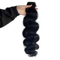 Vente directe usine : Lot de cheveux 100% naturels, noir naturel, bouclés, ondulés, effet mouillé