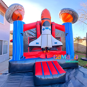 Château gonflable <span class=keywords><strong>pour</strong></span> enfants, fusée spatiale, Hupfburg, équipement de <span class=keywords><strong>location</strong></span> <span class=keywords><strong>pour</strong></span> fêtes, château gonflable commercial 100% PVC <span class=keywords><strong>pour</strong></span> événements - Product Image 1