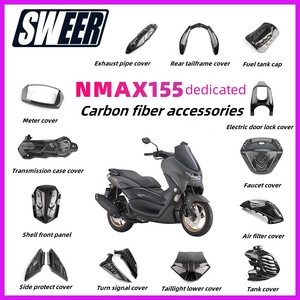 Couvercle de filtre à air pour motos Yamaha Pièces de couverture en fibre de carbone Pièces de carrosserie de scooter Pièces en plastique Nmax 155 Accessoires - Product Image 2