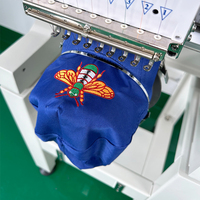 Barato mini uso doméstico computarizado gorra Polo logo costura sola cabeza 9 12 agujas ordenador bordado máquina precio