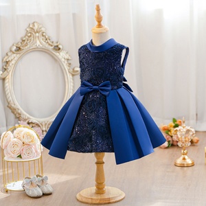 Vestido <span class=keywords><strong>de</strong></span> Princesa sin Mangas para Niña, con Lentejuelas Bordadas y Lazo, Vestido <span class=keywords><strong>de</strong></span> Fiesta para Niñas Pequeñas - Product Image 2