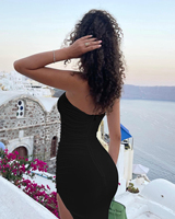 Fabricante de ropa de noche Un hombro Sling Sexy Sin espalda Delgado Elegante Vestidos de mujer para fiesta
