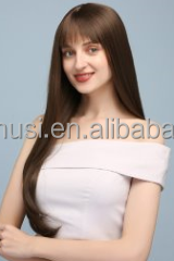 Perruque Synthétique Lisse et Soyeuse en Promotion, Non Cheveux Humains, Sans Lacet, Double Trame Faite à la Machine, Douce et Volumineuse pour Femme, Usage Quotidien - Product Image 6