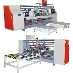 Bán tự động các tông sóng bao bì khâu đóng đinh hộp carton Máy làm - Product Image 5