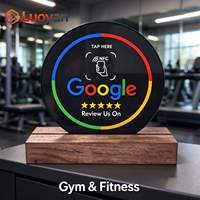 Tempat Kartu Ulasan Google NFC Kayu Beech, Tap untuk Ulasan, Penyangga Display Kayu untuk Bisnis Hospitality, Tersedia