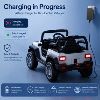 Chargeur de batterie au plomb 24V de remplacement pour trottinette électrique pour enfants, voiture de drift, kart électrique, véhicule électrique, prise DC 5,5 mm