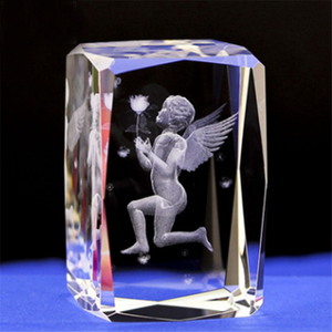 Cadre photo personnalisé, souvenirs, cristal K9, verre rectangulaire, cube - Product Image 5
