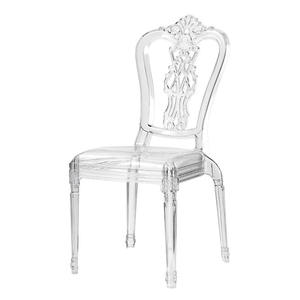 Sedia in Cristallo PC Trasparente Wayon, Sedia Moderna in Acrilico per Matrimoni ed Eventi in Hotel di Lusso - Product Image 3