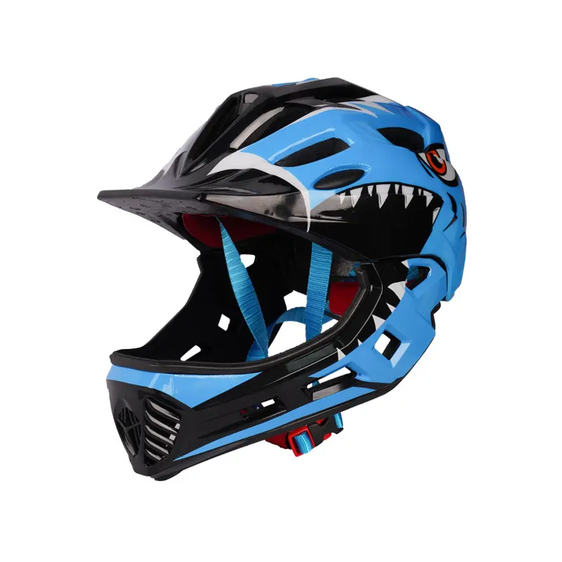 Детский съемный велосипедный шлем на все лицо, детский спортивный шлем для езды на велосипеде, езды на горном велосипеде, езды на мотоцикле, скейтборде, роликах, катания на коньках