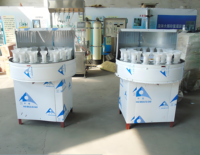 Laveuse de bouteilles manuelle, machine de nettoyage de bouteilles en plastique et en verre, équipement de rinçage de type disque, laveuse de bouteilles rotative