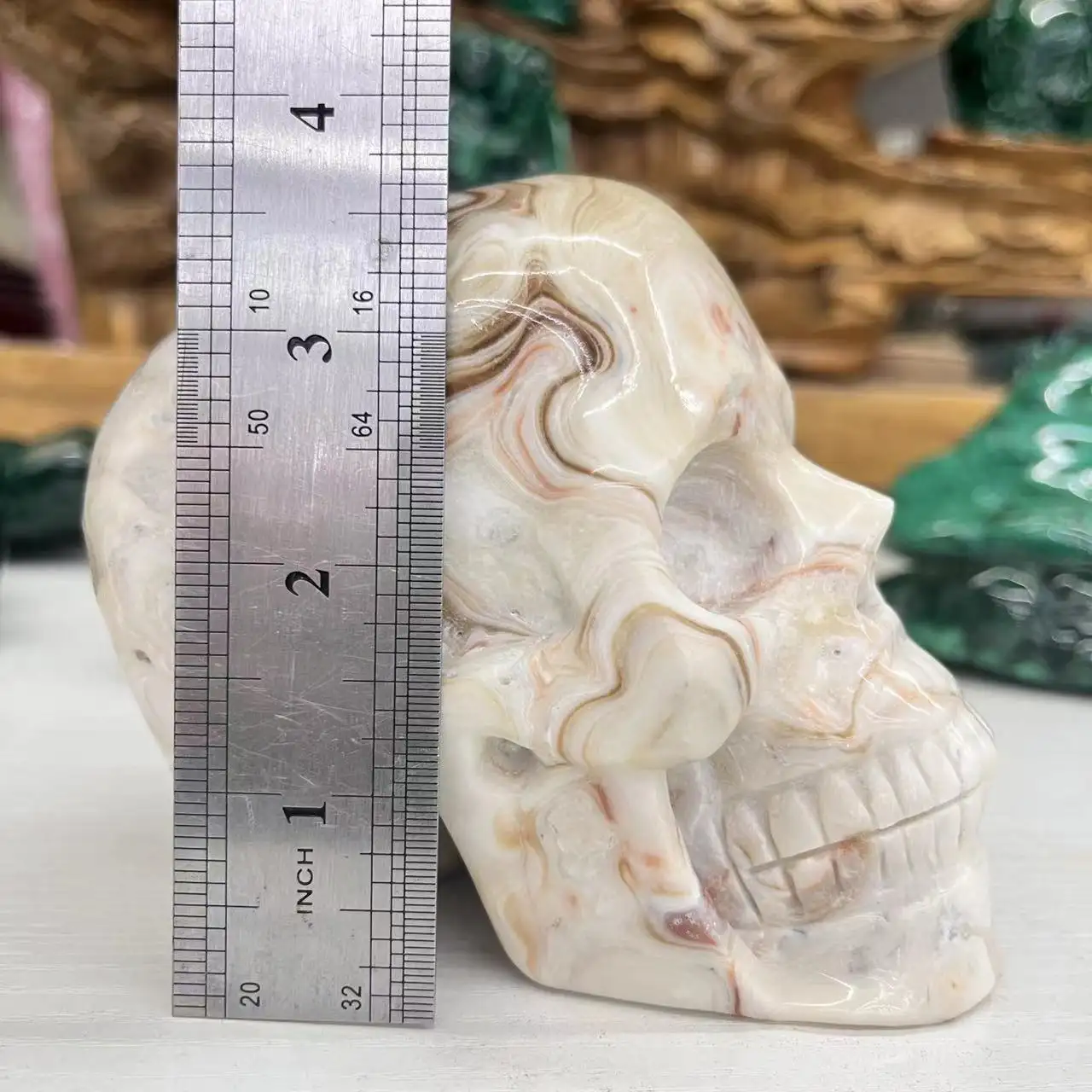 Wholesale 3-4 Inch Crystal Skulls Hand Carved Natural Mineral Realistic Human Skulls For Sale