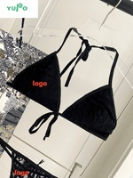 Luxe op maat gemaakte badkleding met merkprint, designer badpakken, strandkleding, designer bikini's