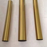 Tuyau en acier inoxydable doré, tuyau en acier inoxydable pour pompe submersible, ASTM 304 316L 316Ti, tuyau en acier inoxydable sans soudure