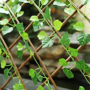 Panneau de clôture en bois d'extérieur, plante <span class=keywords><strong>artificielle</strong></span> rétractable, simulation de feuillage vert, mur pour la décoration de la cour, de la maison et du balcon - Product Image 4