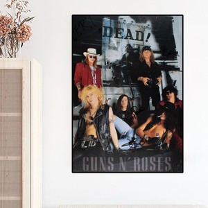 Póster de Anime de la Banda de Rock Guns N' Roses, Impresiones Decorativas para Pared, Adhesivo para Dormitorio, Sala de Estar, Oficina, Hogar - Product Image 6