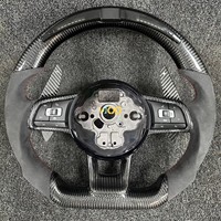 Volant personnalisé en fibre de carbone avec LED pour VW Golf Mk4 GTI R MK6 MK7 Volkswagen Golf gti