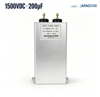 Fabricant professionnel de condensateurs à film 1500VDC200UF, film plastique à impulsions, au meilleur prix pour usage industriel