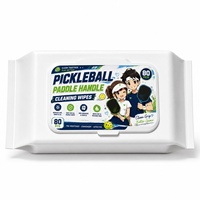 Lingettes de nettoyage pour raquettes de pickleball avec matériau en fibre - Éliminent la sueur, la poussière et l'huile pour protéger la surface de la pagaie ; Accessoires de pickleball