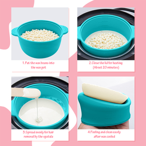 Kit de cire dépilatoire naturelle Lifestance pour usage domestique, sans douleur, sans bandes, kit d'épilation à la cire pour femmes et hommes - Product Image 5