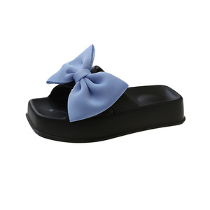 Sweet Bow 2023, zapatos de verano para <span class=keywords><strong>mujer</strong></span>, zapatillas de nube de plataforma gruesa, chanclas de espuma viscoelástica EVA de diseñador, <span class=keywords><strong>sandalias</strong></span> de playa - Product Image 4