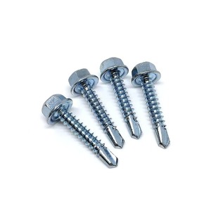 Tùy Chỉnh Mạ Kẽm Tự Khoan <span class=keywords><strong>Tek</strong></span> Vít Kim Loại Lợp Sds Vít Với Cao Su Máy Giặt Cho Bánh Sandwich Bảng Điều Chỉnh - Product Image 4