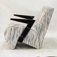 Canapés-chaises de luxe modernes en bois massif de loisirs pour le salon forme personnalisée meubles de maison fauteuil en bois souple design contemporain
