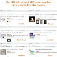 Bande lumineuse LED FCOB sans points 10 mm 320 LED/m 24 V, ruban flexible pour éclairage linéaire