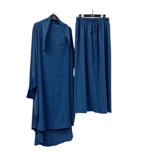 Promistar Ensemble <span class=keywords><strong>2</strong></span> pièces Polyester soie pour <span class=keywords><strong>Jilbab</strong></span> modeste Abaya robe de prière brodée pour adultes Offre Spéciale <span class=keywords><strong>pas</strong></span> <span class=keywords><strong>cher</strong></span> musulman ODM - Product Image 1