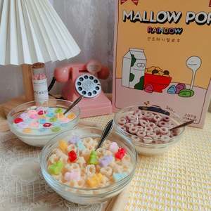 Velas perfumadas sin llama, vela de tazón de cereales, tazón de avena, bucles de frutas, velas personalizadas, velas de comida para cafetería - Product Image 6