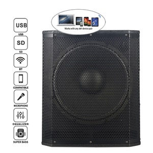 1600W 12 "loa siêu trầm âm thanh chuyên nghiệp karaoke Bộ BT TWS Hộp âm thanh Hệ thống loa PA hoạt động woofer + mảng dòng bocina parlante - Product Image 3