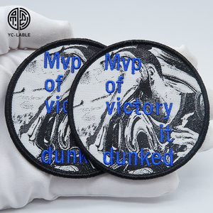 Custom Brand Name Logo Embroidered <strong>Patches</strong> Iron on Garment Label Sew on Embroidered <strong>Patch</strong> - Product Image 3