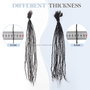 Extensions de dreadlocks Sister Locs Originea 0,2 cm en cheveux humains, micro-dreadlocks permanentes douces, 6-18 pouces - Product Image 6