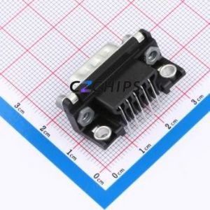 5747250-6 D-Sub/VGA Connector Bent Lead Through Hole Connector Male 9P Right Angle Insert 2 - Product Image 2