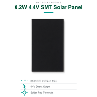 Modul Surya Ramah Lingkungan Tahan UV 0.1W 0.2W 0.5W 1W Panel Surya SMT 4V 5V 6V untuk Sensor Tag Telinga Ternak