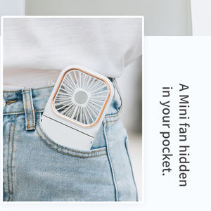 Mini Ventilador Portátil Recargable de Mano con Motor sin Escobillas de 3 Velocidades, Enfriamiento por Aire, Banco de Energía, Silencioso, Ajustable, para Uso en Exteriores y Automóviles - Product Image 4