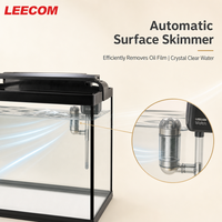 Vente directe d'usine LEECOM Aquariums et accessoires modernes tout-en-un en verre ultra-clair avec filtre LED, écumeur et aérateur