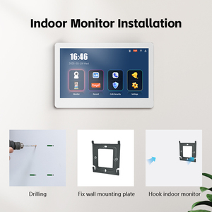 Caméra HD 1080P et sonnette intelligente IP à vision large de <span class=keywords><strong>120</strong></span> degrés avec écran 7 pouces pour une couverture étendue des entrées - Product Image 4