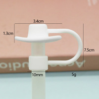 10mm Silikon-Cowboyhut-Strohhalm-Aufsatz, wiederverwendbare staubdichte Strohhalm-Spitzenabdeckung für Trinkbecher, Wasserflaschen, Outdoor-Reisen und Getränke